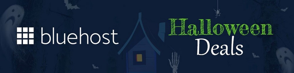 BlueHost Halloween banner