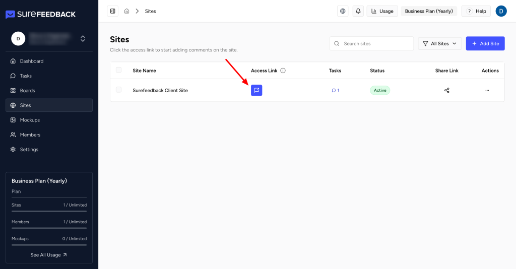 SureFeedback Cloud Setup & Workflow Guide access link
