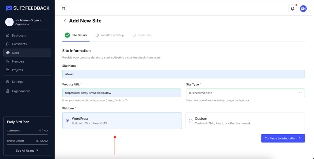 Getting Started With SureFeedback SaaS image