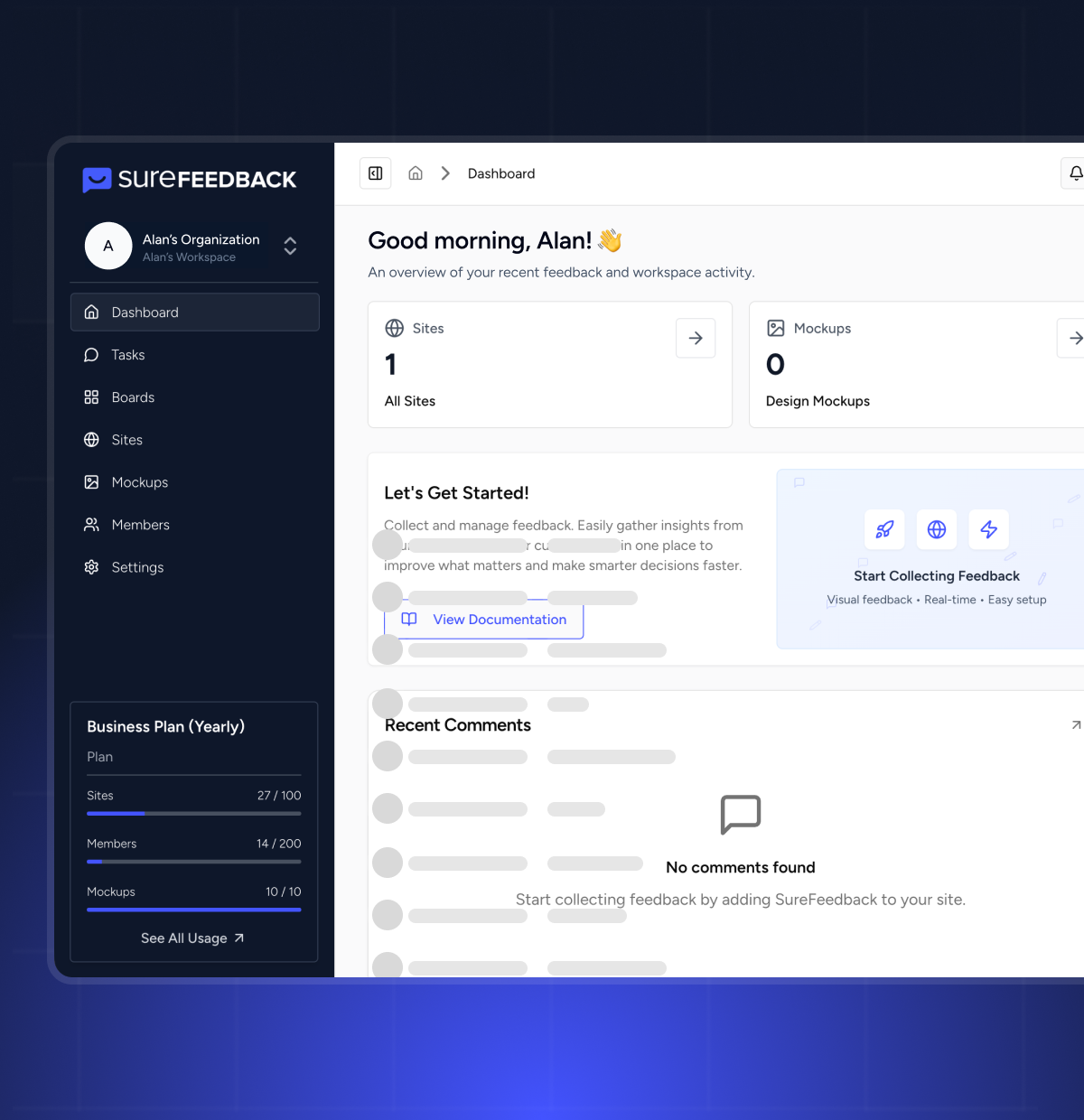 choose surefeedback cloud​