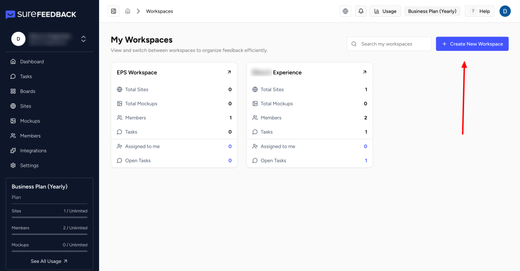 Understanding Workspaces (and How to Create One) create new workspace