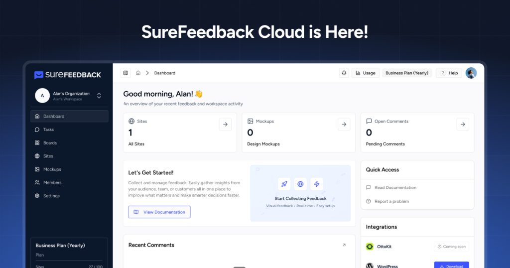 surefeedback cloud is here